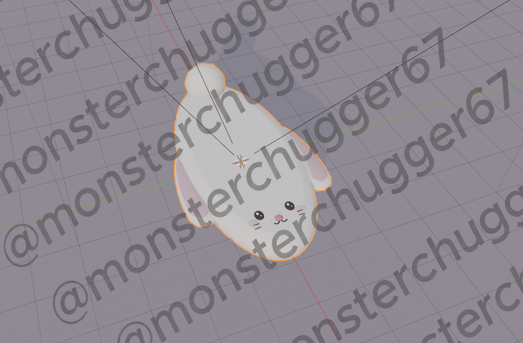 Bunny hoverboard 3D model